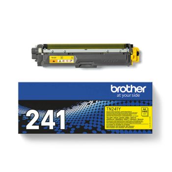 Brother TN-241Y Yellow Standard Yield Toner Cartridge (1,400 pages*)