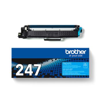 Brother TN247C High Yield Cyan Toner Cartridge (2,300 Pages*)
