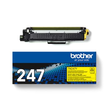 Brother TN247Y High Yield Yellow Toner Cartridge (2,300 Pages*)