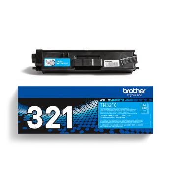 Brother TN321C Cyan Toner Cartridge (1,500 pages*)