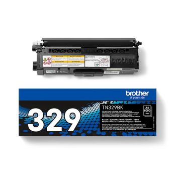 Brother TN329BK Black Extra High Yield Toner Cartridge (6,000 pages*)