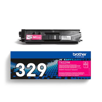 Brother TN329M Extra High Yield Magenta Toner Cartridge (6,000 pages*)