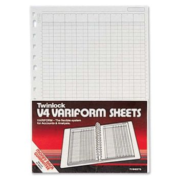 Rexel Twinlock Variform V4 5-Column Cash Refill (Pack of 75) 75931