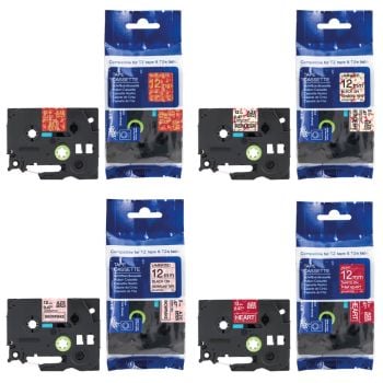 Compatible TZe Christmas Tape Bundle (Includes 4 Tapes)