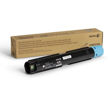 Xerox 106R03760 High Cap Cyan Toner Cartridge (10,100 Pages*)