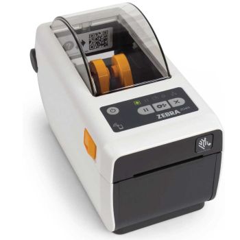 Zebra ZD411 Healthcare Direct Thermal Label Printer - 203 DPI - Modular Connectivity Slot (USB, Network & Bluetooth)