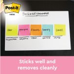 Post-It Z-Notes 100 Sheets 76x76mm Assorted Neon (Pack of 6) R330NR image 2