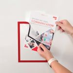 Announce Frame Solo A4 Magnetic Stripes Red (Pack of 5) AA50007 image 2