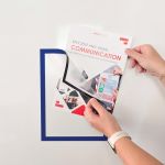 Announce Frame Solo A4 Magnetic Stripes Blue (Pack of 5) AA50008 image 2