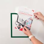 Announce Frame Solo A4 Magnetic Stripes Green (Pack of 5) AA50009 image 2