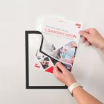 Announce Frame Solo A4 Magnetic Stripes Black (Pack of 10) AA50010 image 2