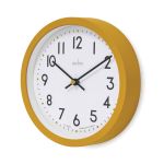 Acctim Elstow Small Office Wall Clock Yellow 20cm 22841 image 3