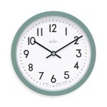 Acctim Elstow Small Office Wall Clock Green 20cm 22845 image 1