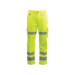 Arco Responsible Yellow Hi-Vis Cargo Trousers with Kneepad Pockets 32R image 1
