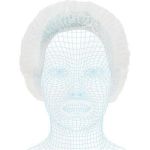 Arco Essentials White Disposable Mob Caps (Pack of 2000) image 1