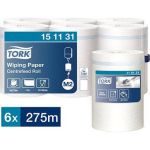 Tork M2 Centrefeed Wiping Paper White Roll 275m (Pack of 6) image 1