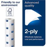 Tork Advanced C1 White Couch Roll (Pack of 9) image 2