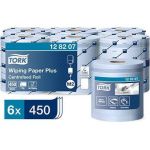 Tork M2 Centrefeed Wiping Paper Plus Blue Roll (Pack of 6) image 1