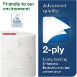 Tork Advanced T6 White Mid-Size Toilet Roll 100m (Pack of 27) image 3