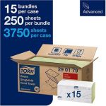 Tork Advanced H3 Green Single-Fold Paper Towel Pack (Pack of 15) image 2