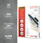 Fellowes ImageLast Laminating Pouch A5 250 Micron Total Thickness Gloss (Pack of 100) 5307302 image 2
