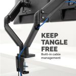 Fellowes Platinum Series Dual Monitor Arm Black 8042501 image 7