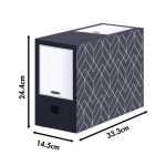 Bankers Box Decor 150mm Transfer File Midnight Blue/Grey (Pack of 5) 4483001 image 2