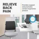 Fellowes Comfort Back Cushion Black 100119852 image 2