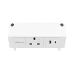 Fellowes Power Desk Type G UK/IE 1 Socket 1 USB-A + 1 USB-C Port White 100137171 image 2