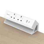 Fellowes Power Desk 2 Type G UK/IE 2 Sockets 1 USB-A + 1 USB-C Port White 100137181 image 5