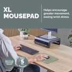 Fellowes Breyta XL Fabric Mouse Pad Sage 100139318 image 2