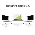 Fellowes PrivaScreen Privacy Filter Widescreen 14 Inch Black 100142717 image 4