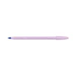 Bic Cristal Ball Pen Assorted Pastel Barrel Blue Ink (Pack of 5) 302561 image 5