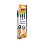 Bic Cristal Ballpoint Pen Medium Black (Pack of 4) 516335 image 2
