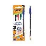 Bic Cristal Ballpoint Pen Medium Assorted (Pack of 4) 516834 image 3