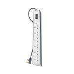 Belkin Surge Protector Extension Lead 6 Sockets 2m White BSV603AF2M image 2