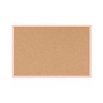 Bi-Office Pastel Cork Noticeboard Salmon Frame 600x400mm MC030011991 image 1