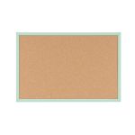 Bi-Office Pastel Cork Noticeboard Green Frame 600x400mm MC030011971 image 1