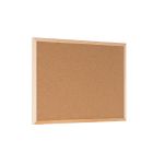Bi-Office Double-Sided Board Cork Red Felt Pine Frame 60x40cm FB0310010 image 5