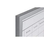 Bi-Office Magnetic Weekly Planner Whiteboard Grey Frame 60x40cm mm03000839 image 3