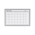 Bi-Office Magnetic Monthly Planner Whiteboard Grey Frame 60x40cm mm03062839 image 1
