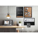 Bi-Office Black/White Message Boards Black Frame (Pack of 3) SOR-033 image 1