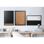 Bi-Office Black/White Message Boards Black Frame (Pack of 3) SOR-033 image 6