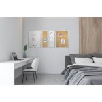 Bi-Office Positive Flow Metallic Silver Message Boards (Pack of 4) SOR-035 image 4