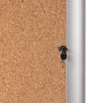 Bi-Office Mastervision Display Case Cork Glass Door Aluminium Frame 9xA4 VT630501750 image 3