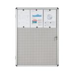 Bi-Office Enclore Combonet Display Case Acrylic Aluminium Frame 9xA4 VT630108150 image 9