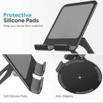 Contour Ergonomics Rotating Hinged Tilting And Rotating Tablet/Phone Stand 4-13 Inches Blk CE10140 image 7