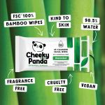 Cheeky Panda Bamboo Facial Cleansing Wipes 25 Wipes Unscented (Pack of 6) FACEWUNSMUL6-GBR image 2