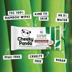 Cheeky Panda Bamboo Facial Cleansing Wipes 25 Wipes Coconut (Pack of 6) FACEWCCNMUL6-GBR image 2