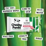 Cheeky Panda Bamboo Facial Cleansing Wipes 25 Wipes Rose (Pack of 6) FACEWROSMUL6-GBR image 2